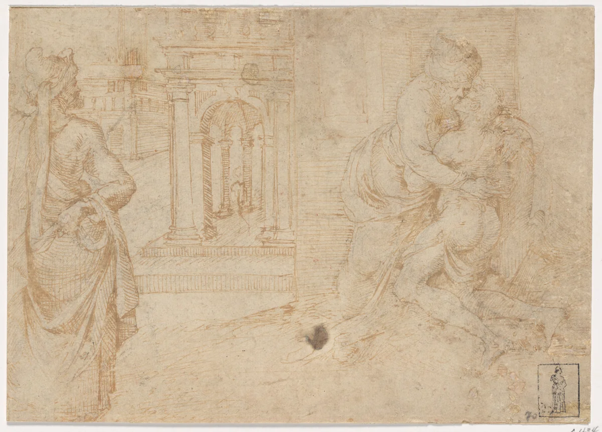 The Return of the Prodigal Son by Lombardy- The Veneto, drawing, 1536-1570