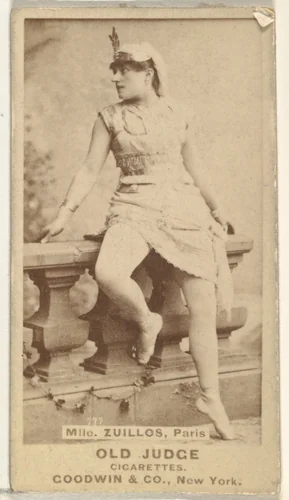 Mlle. Zuillos, Paris, from the Actors and Actresses series (N171) for Old Judge Cigarettes by Goodwin & Company, photograph, 1886-1890