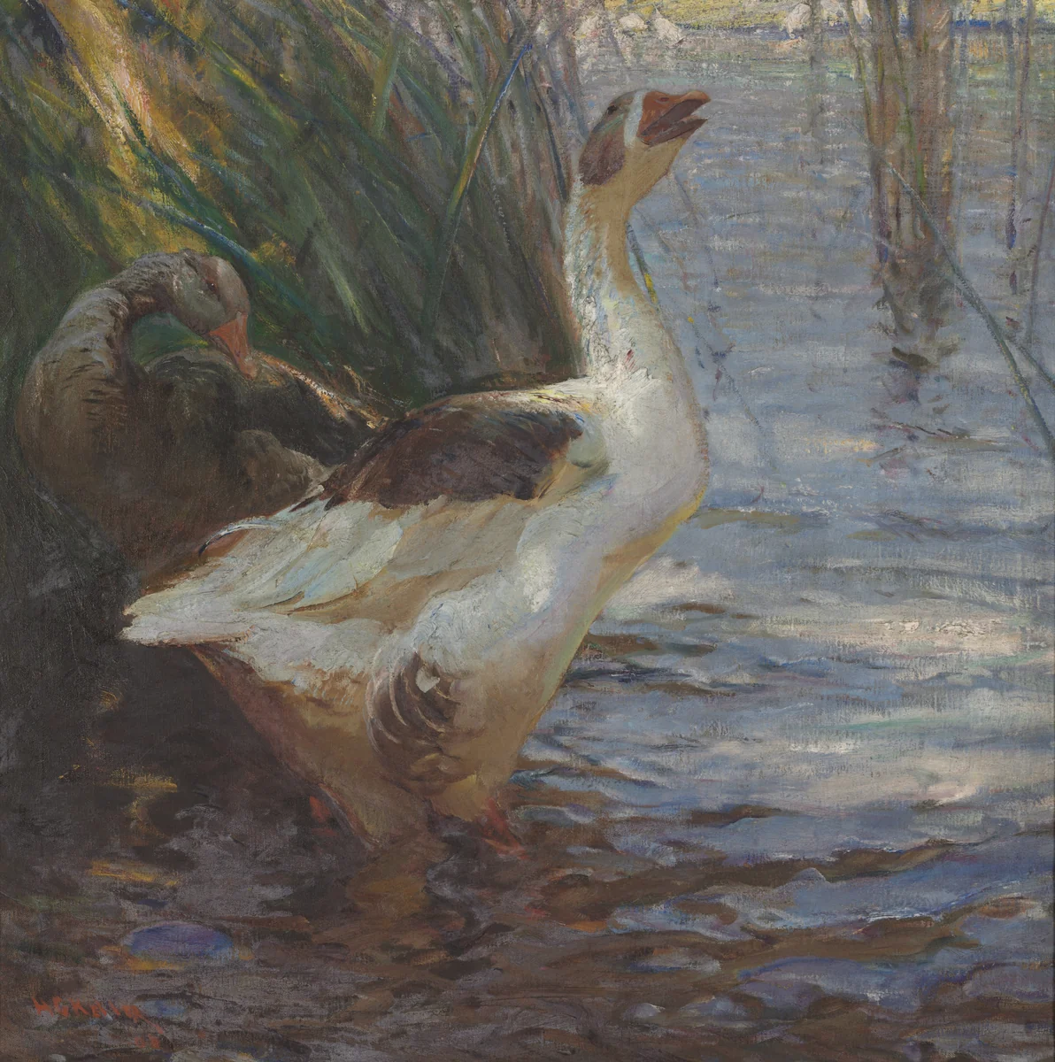 Disturbed by Henry Keller, painting, 1908