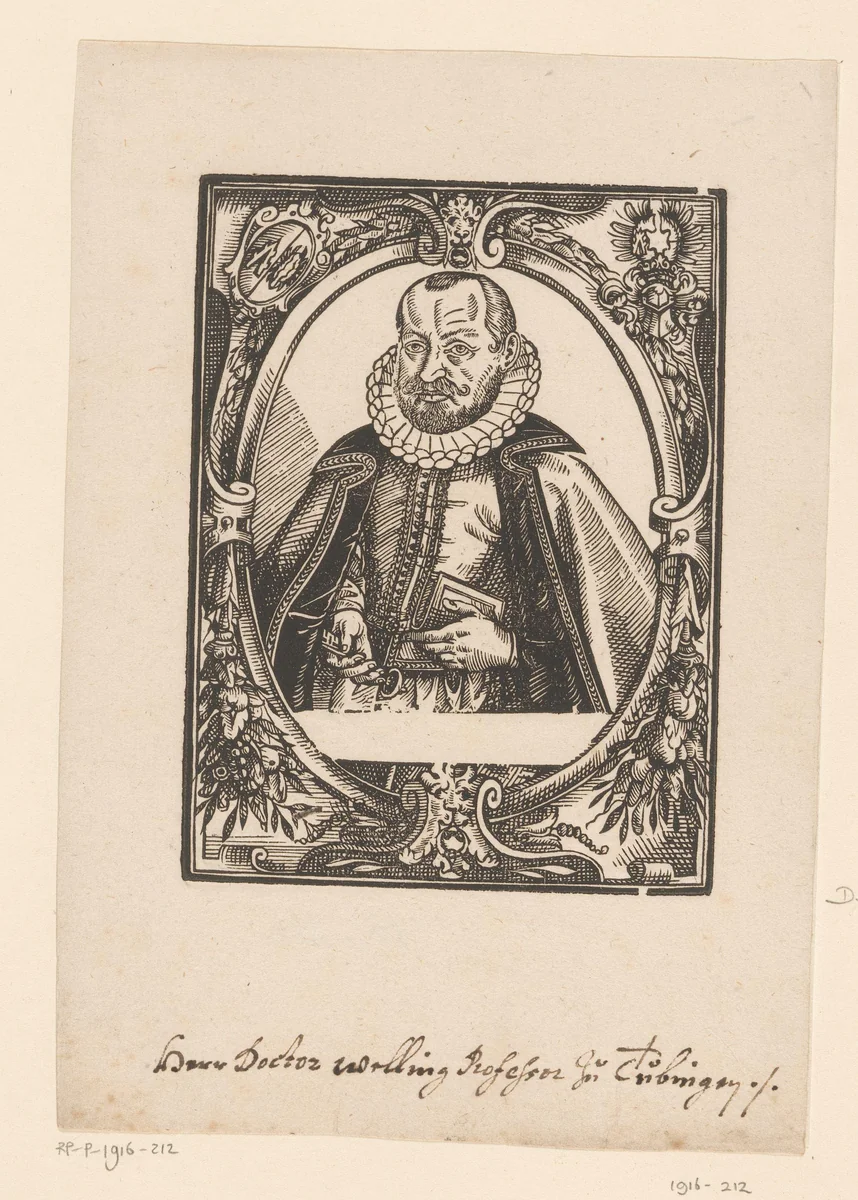 Portret van Heinrich Welling by Unknown, print, 1575-1600