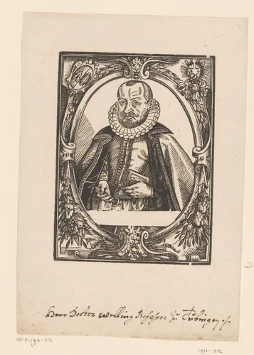 Portret van Heinrich Welling by Unknown, print, 1575-1600