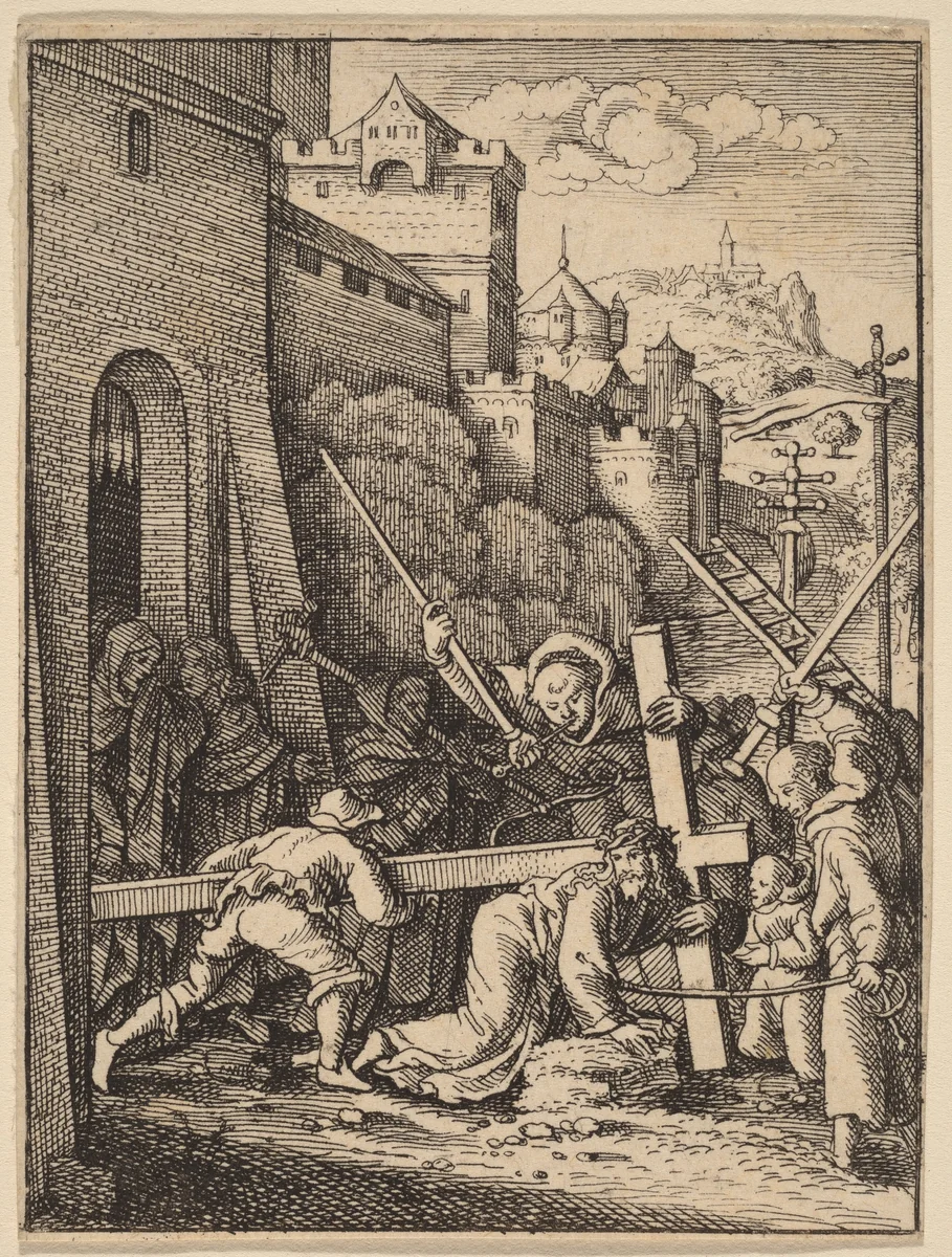 Carrying the Cross by Wenceslaus Hollar
Hans Holbein the younger, print, 1607-1677