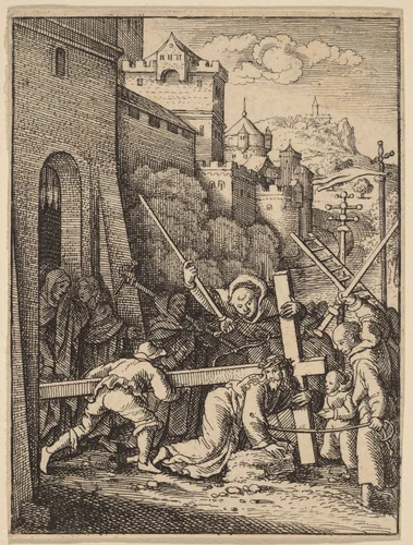 Carrying the Cross by Wenceslaus Hollar
Hans Holbein the younger, print, 1607-1677