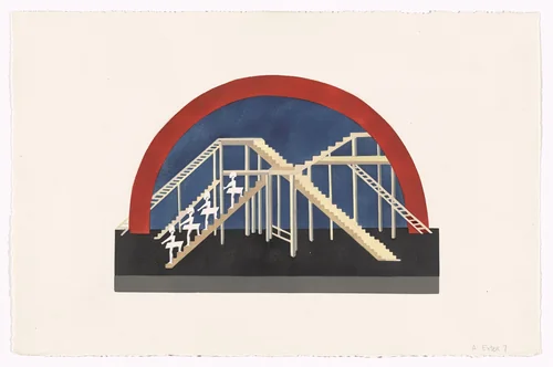 Operetta (Opérette) from Alexandra Exter: Stage Sets (Alexandra Exter: Décors de théâtre) by Alexandra Exter, print, 1927