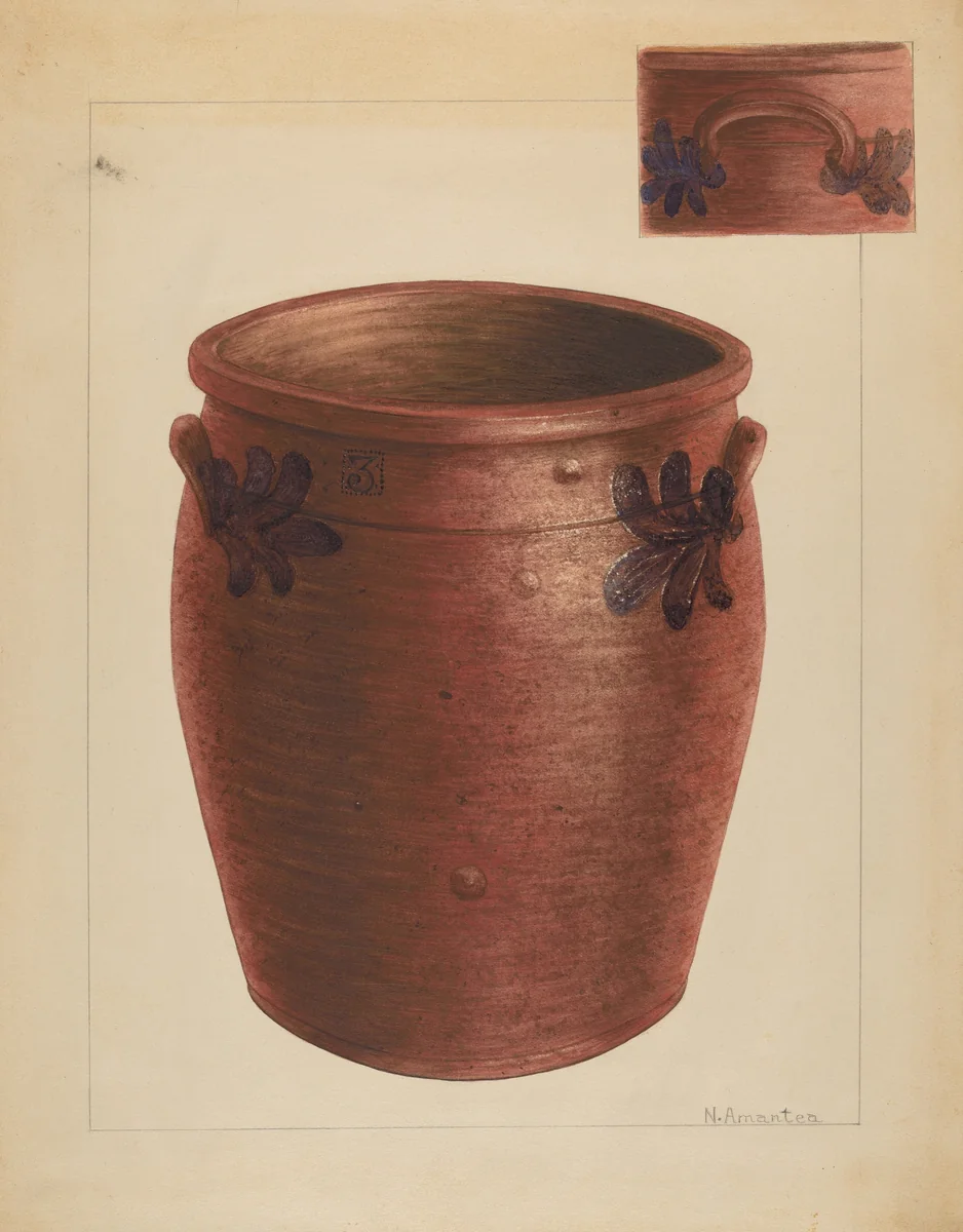 Crock by Nicholas Amantea, index of american design, 1937