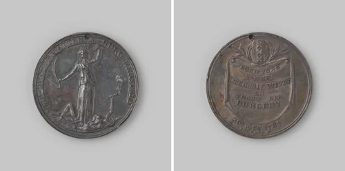 Op het innemen van Kattenburg by Johannes Michiel Lageman, metalwork, 1787