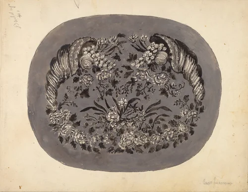 Bandbox Cover by Gilbert Sackerman, index of american design, 1935-1942