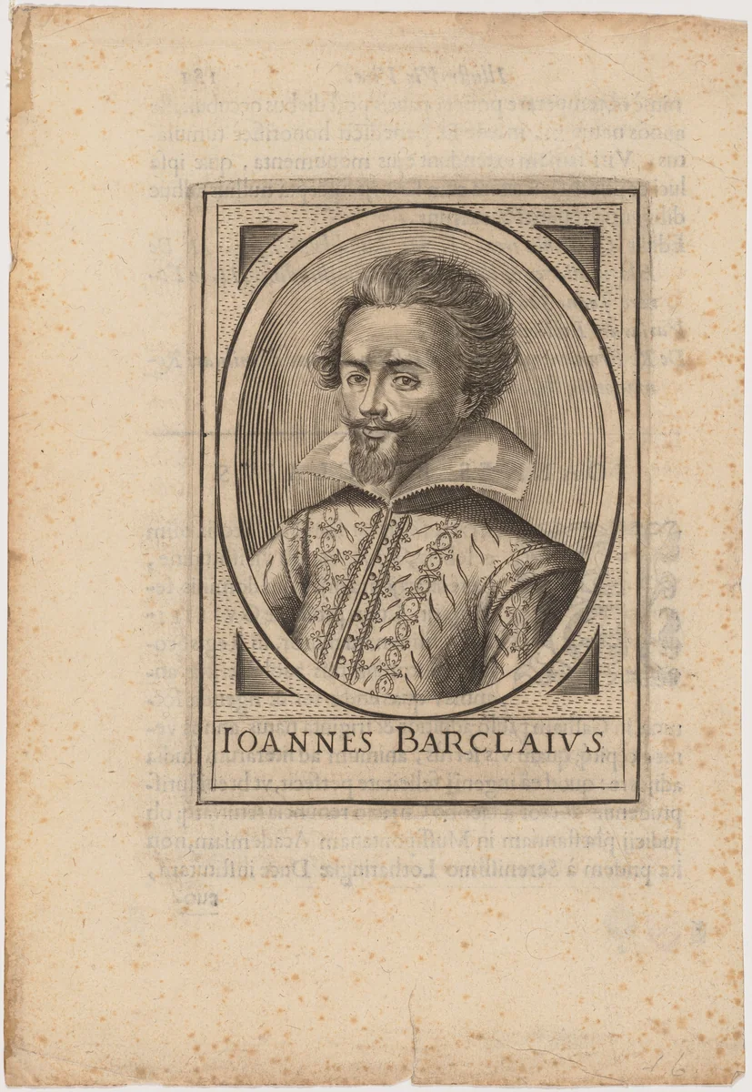 John Barclay by Anonymous Artist; Daniel Dumonstier, print, 1630