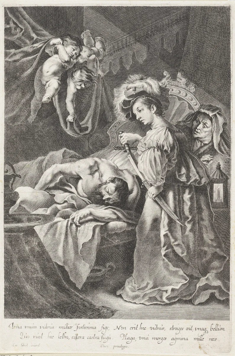Judit en Holofernes by Hans Witdoeck, print, 1633
