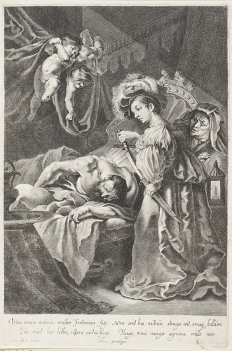 Judit en Holofernes by Hans Witdoeck, print, 1633