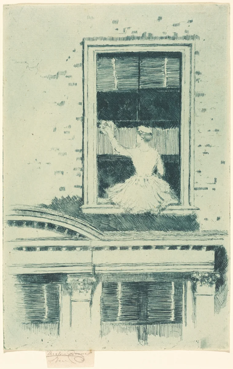 The Window Cleaner, Chelsea by Théodore Roussel, print, 1883-1893
