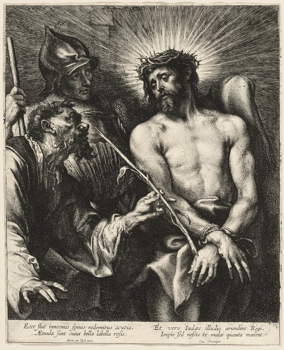 The Reed Offered to Christ by Anthony van Dyck
Lucas Vorsterman I, print, 1630-1640