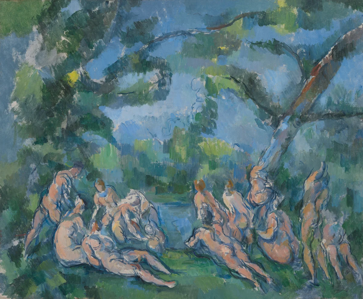 The Bathers by Paul Cezanne, painting, 1899-1904
