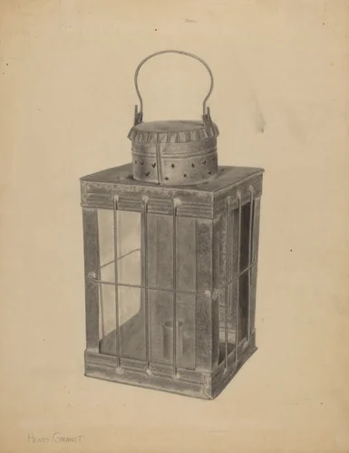 Lantern for Candle by Henry Granet, index of american design, 1935-1942