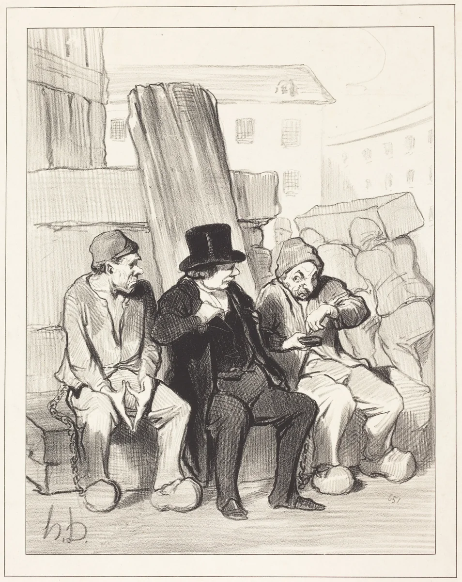 Ainsi donc, mon ami, a vingt-deux ans... by Honoré Daumier, print, 1844