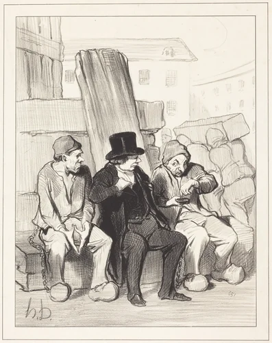 Ainsi donc, mon ami, a vingt-deux ans... by Honoré Daumier, print, 1844