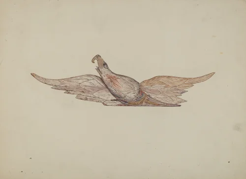 Small Carved Bellamy Eagle by Harriette Gale, index of american design, 1939