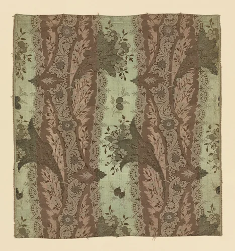 Panel (Dress Fabric) by France, textile, 1718-1720