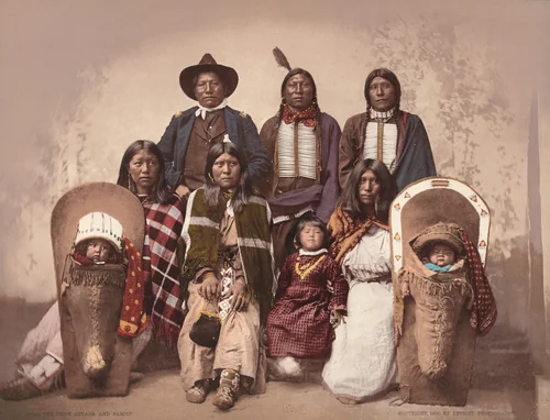 Ute Chief Severo and Family by Charles A. Nast, photograph, 1885-1900