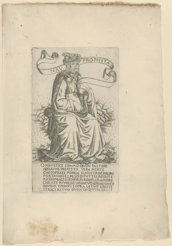 The Prophet Nahum, from Prophets and Sibyls by Francesco Rosselli, print, 1480-1490
