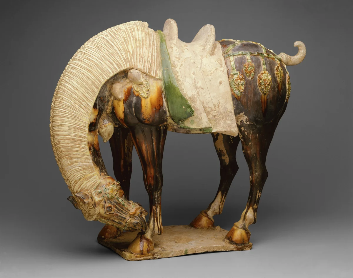 Horse (Tomb Figure) by China, ceramic, 700-750