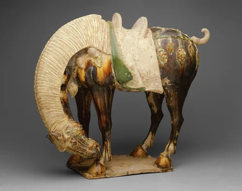 Horse (Tomb Figure) by China, ceramic, 700-750