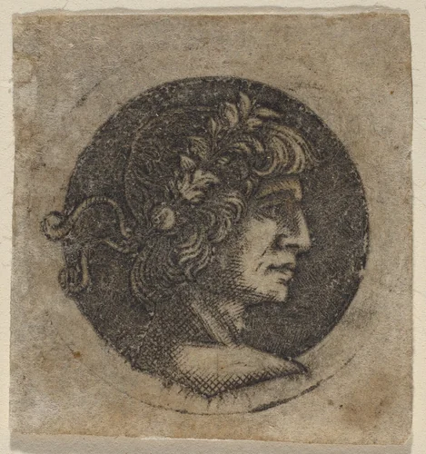 Head of a Roman Emperor by Francesco Francia, print, 1480-1510