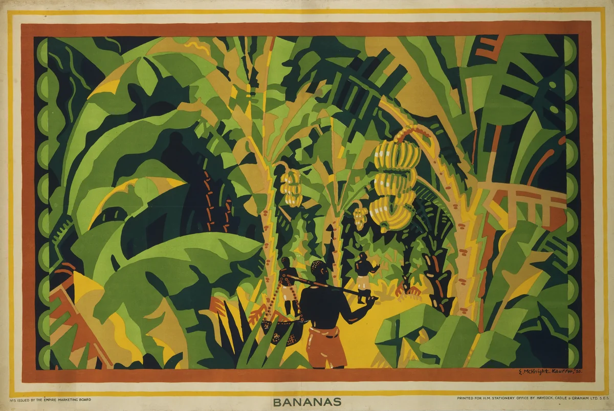 Bananas by E. McKnight Kauffer, design, 1926