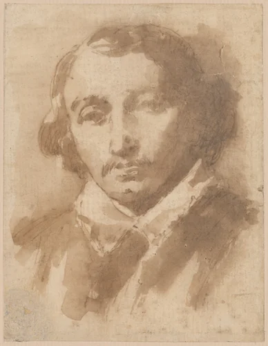 Portrait of a man by anonymous, drawing, 1800-1899