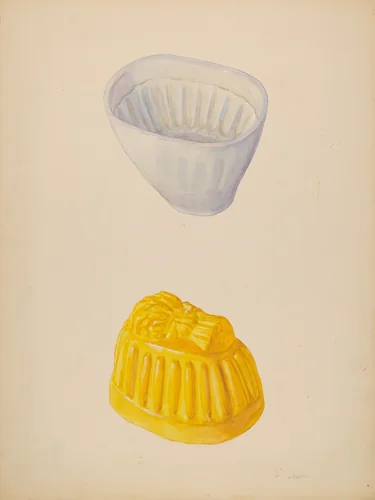 Pottery Molds by Joseph Shapiro, index of american design, 1935-1942