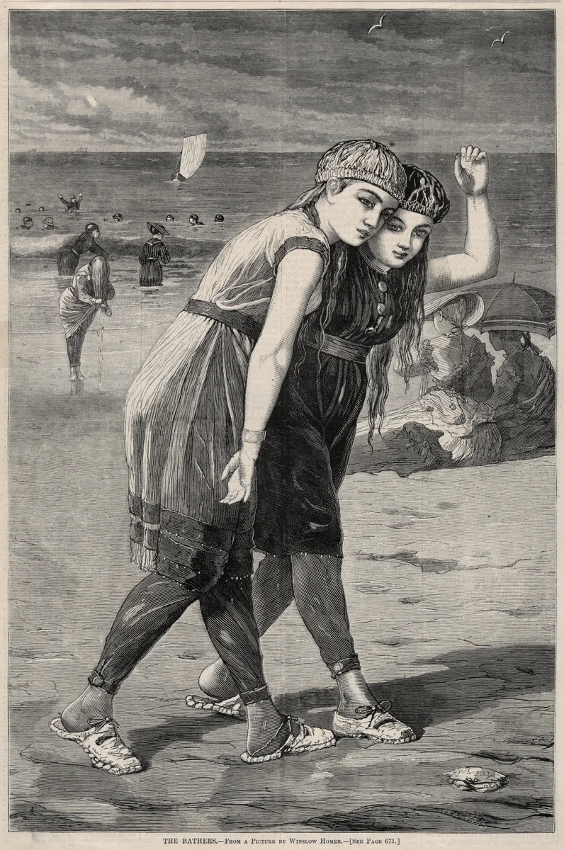 The Bathers by Winslow Homer, print, 1873
