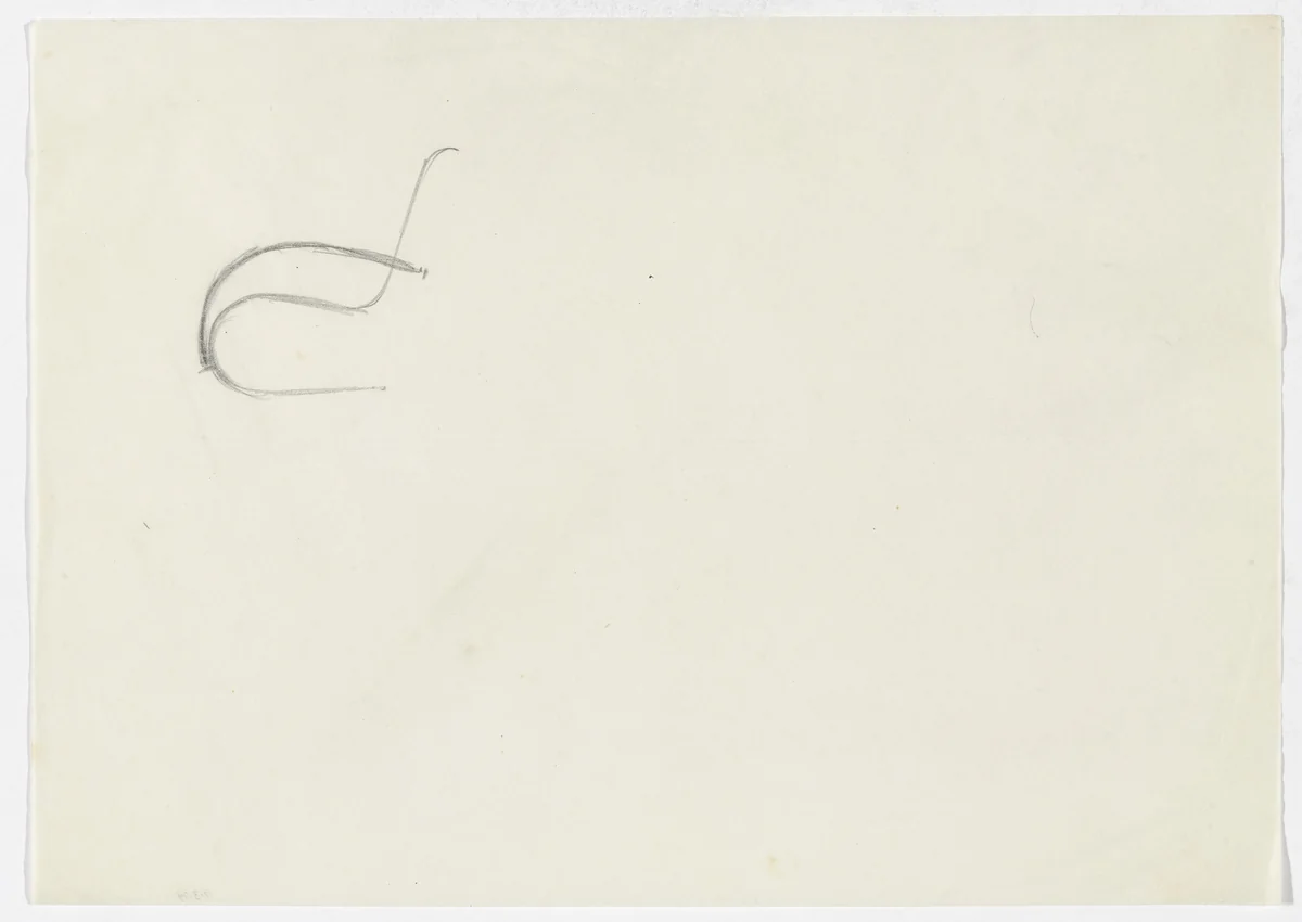 Chair with Arms (similar to MR20) (Elevation sketch) by Ludwig Mies van der Rohe, mies van der rohe archive, 1926