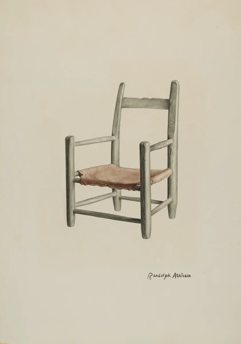 Child's Chair by Randolph Atkinson, index of american design, 1940