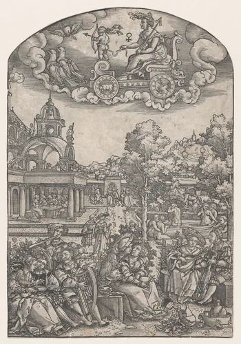 Venus, from The Seven Planets by Georg Pencz, print, 1530-1550