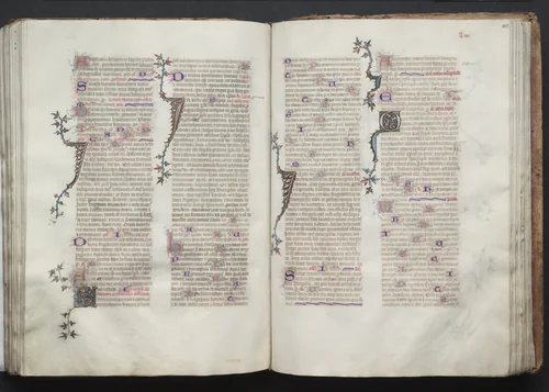 The Gotha Missal: Fol. 105r, Text by Master of the Boqueteaux, book, 1370-1380