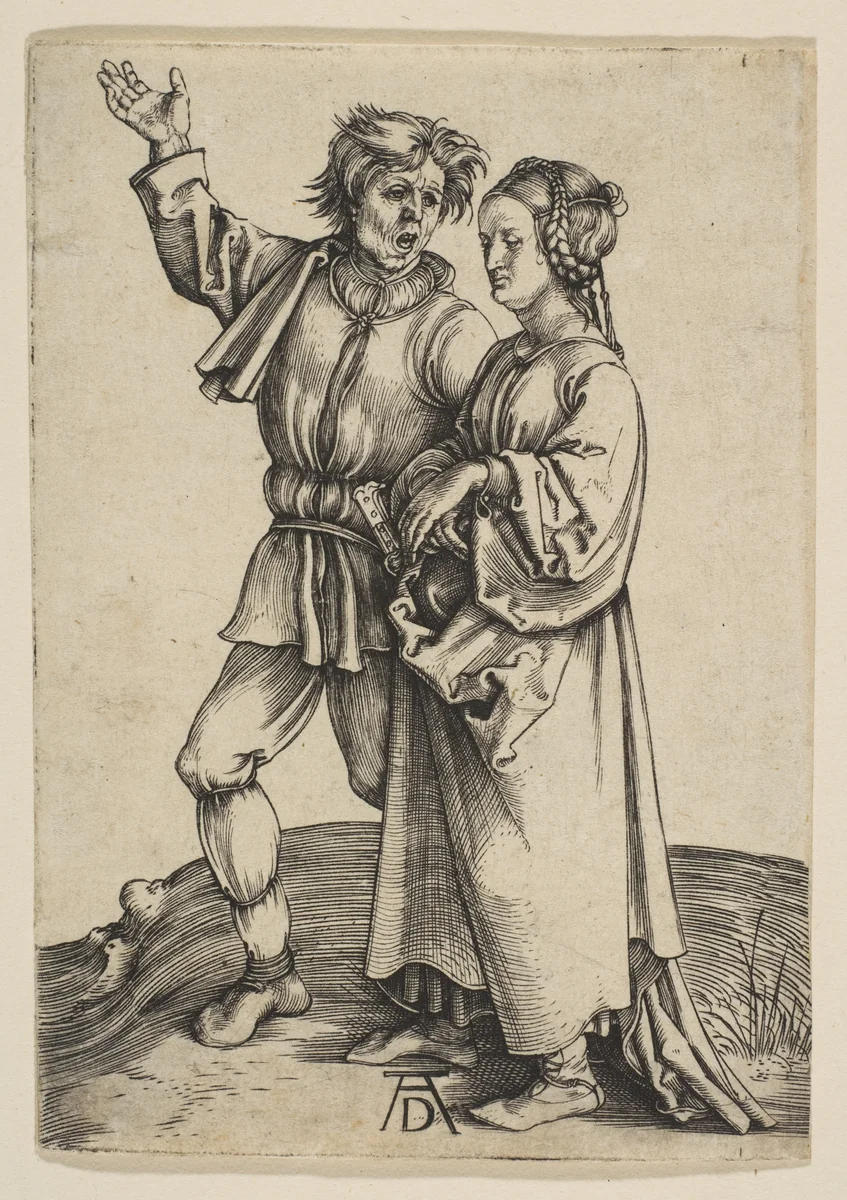 The Peasant and His Wife by Albrecht Dürer, print, 1497