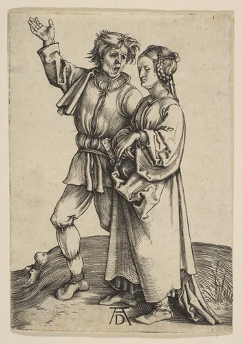 The Peasant and His Wife by Albrecht Dürer, print, 1497