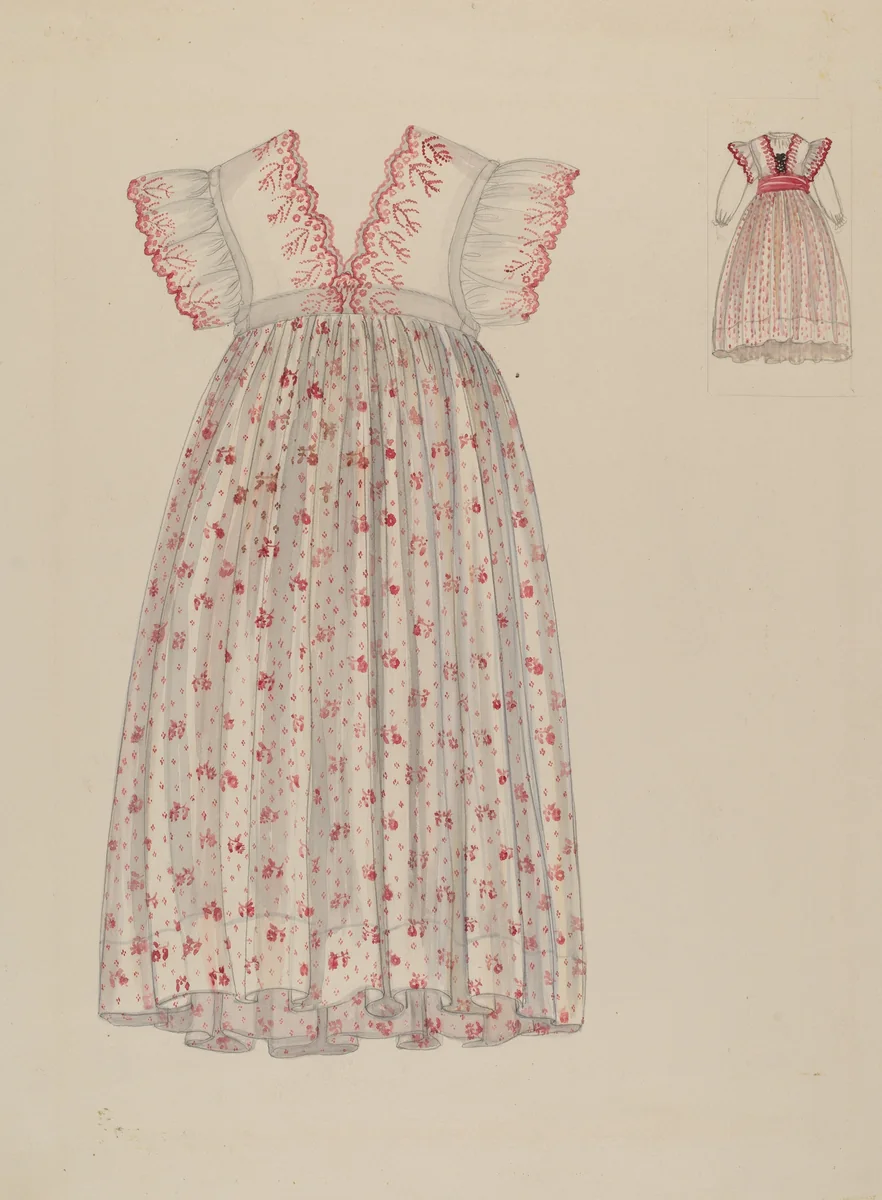 Girl's Dress by Verna Tallman, index of american design, 1937