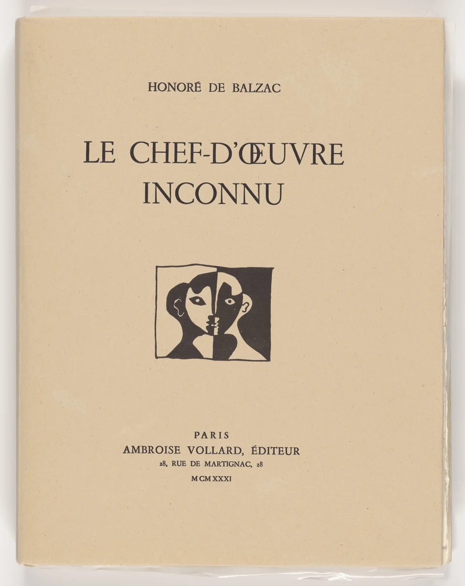 Le Chef-d'œuvre inconnu by Pablo Picasso, illustrated book, 1924