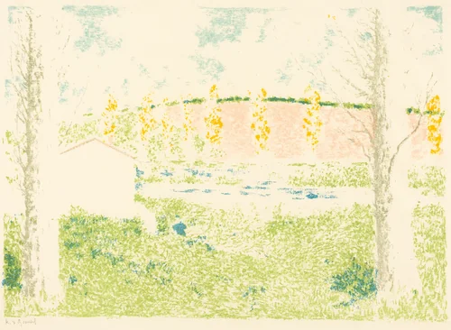 Landscape with a House (Paysage avec maison) by Ambroise Vollard; Ker Xavier Roussel; Auguste Clot, print, 1897