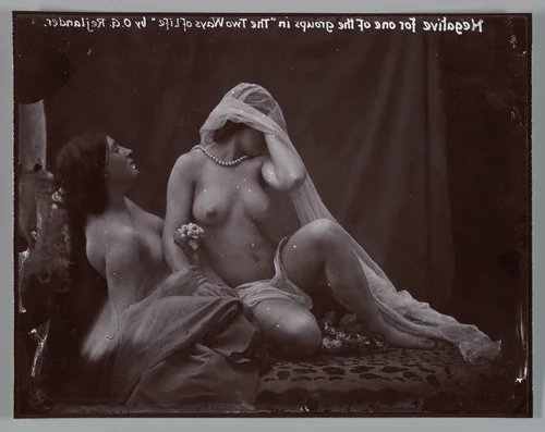 [Study for "Two Ways of Life"] by Oscar Gustav Rejlander, photograph, 1855-1859