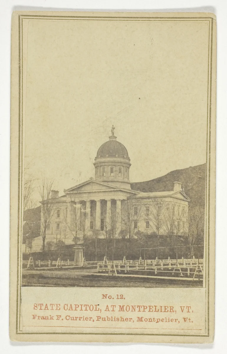 State Capitol at Montpelier, VT. by George Watson, photograph, 1840-1900