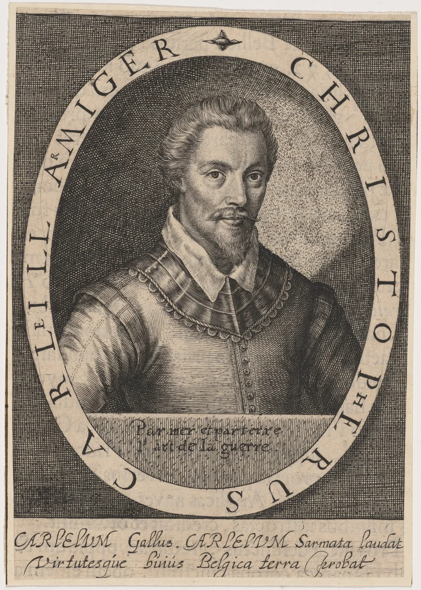 Christopher Carleill by Willem de Passe, print, 1620