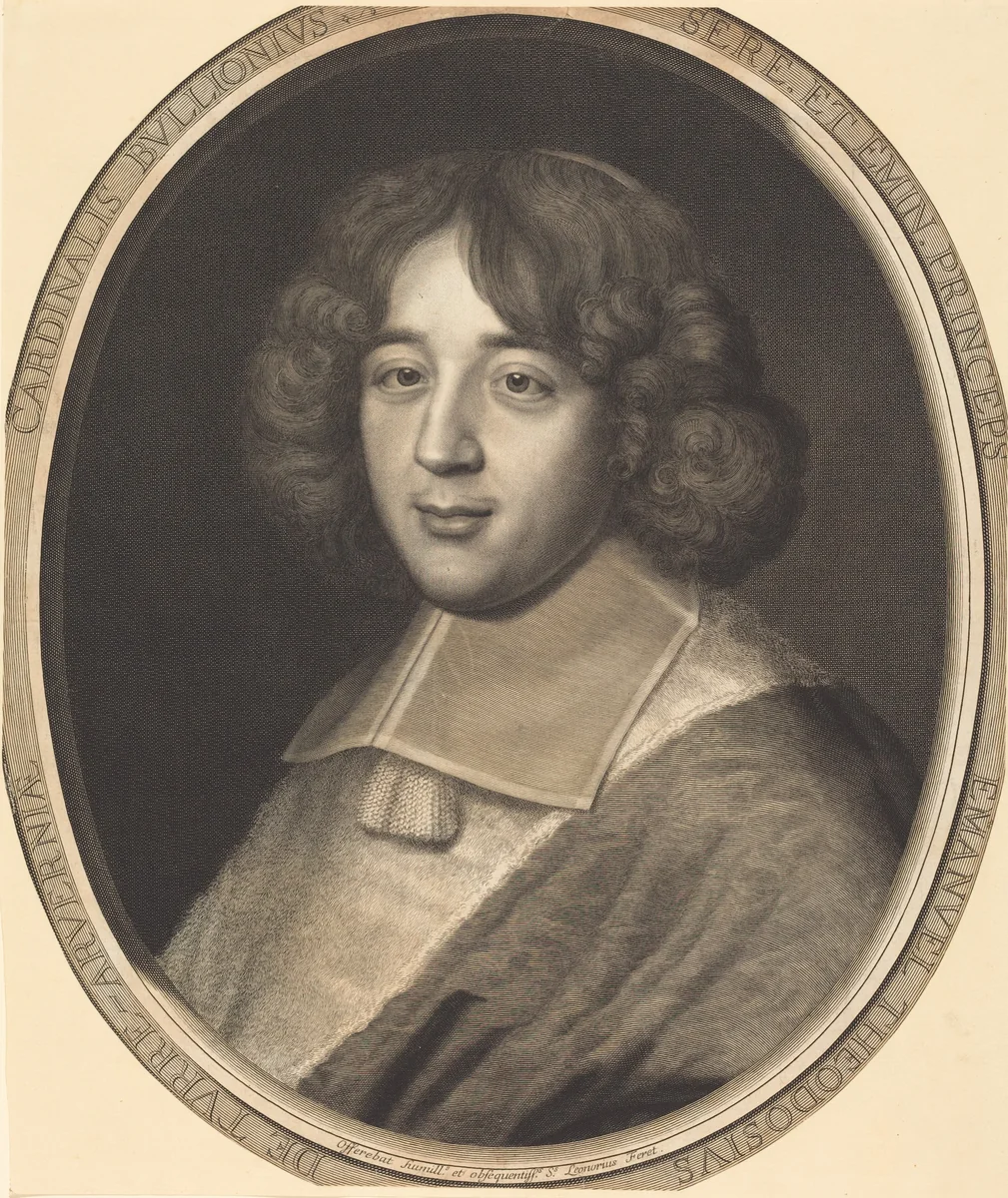 Cardinal de Bouillon by Robert Nanteuil, print, 1670