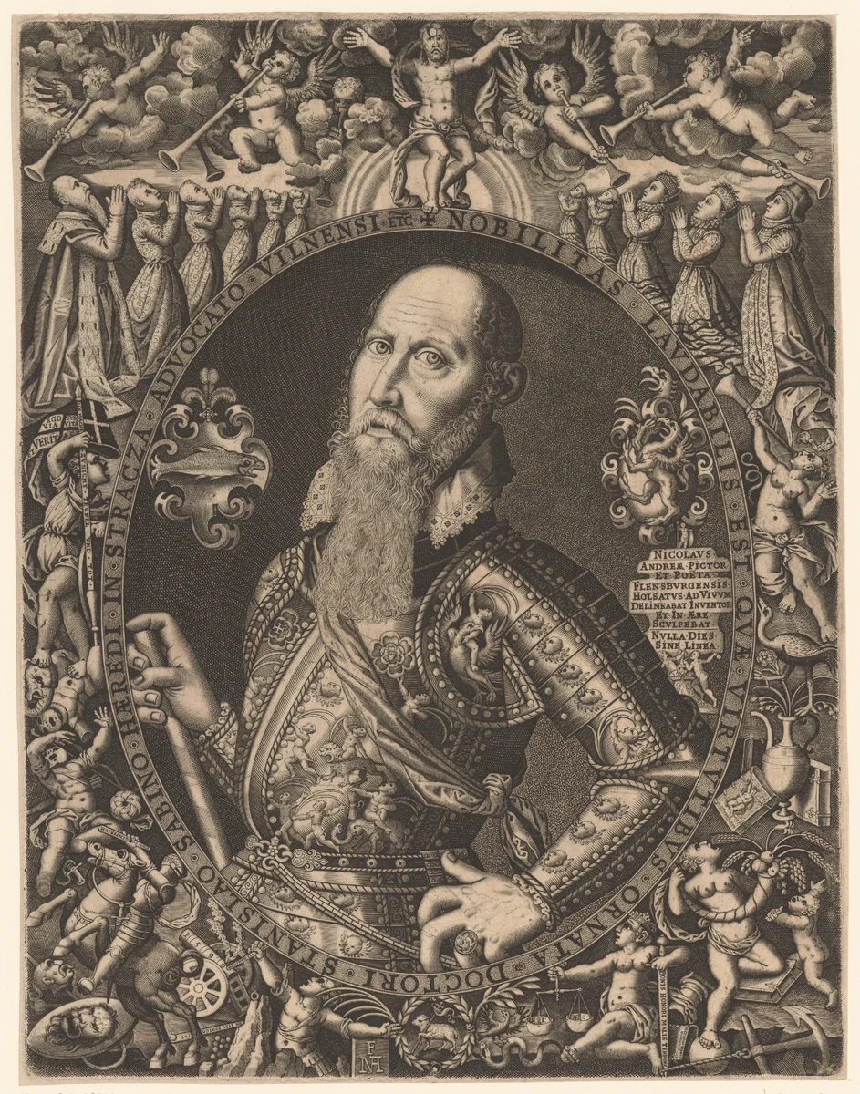 Portret van Stanislaus Sabinus von Stracza by Unknown, print, 1590