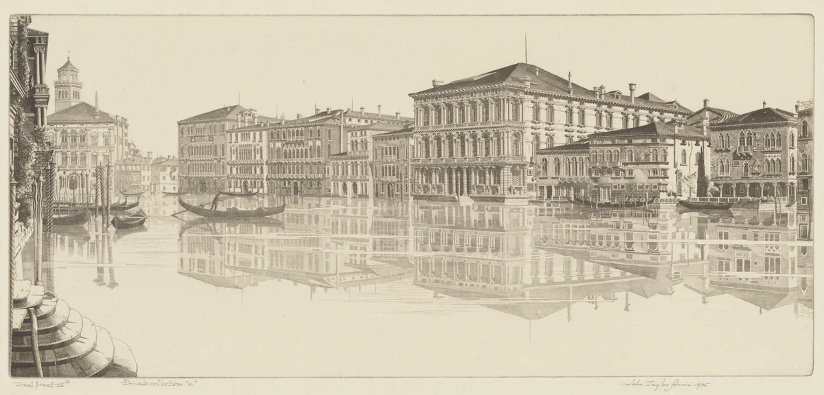 Venetian Mirror by John Taylor Arms, print, 1935