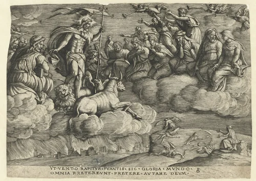 Triomf van de Eeuwigheid by Unknown, print, 1537-1541