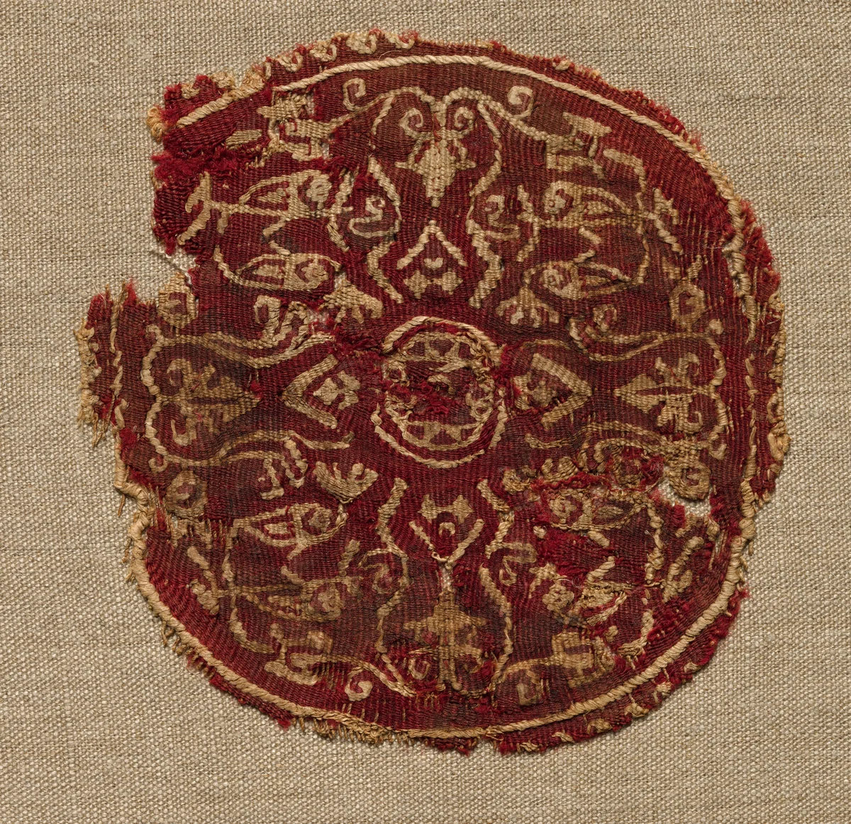 Segmentum from a Tunic by Unknown, textile, 750-850