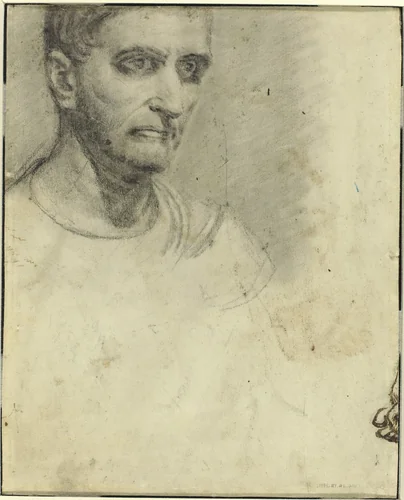 Study of a Man [verso] by Théodore Gericault, drawing, 1791-1824