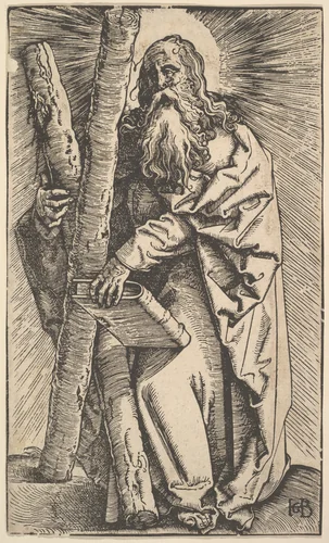 St. Andrew, from "Christ and the Apostles" by Hans Baldung, print, 1519